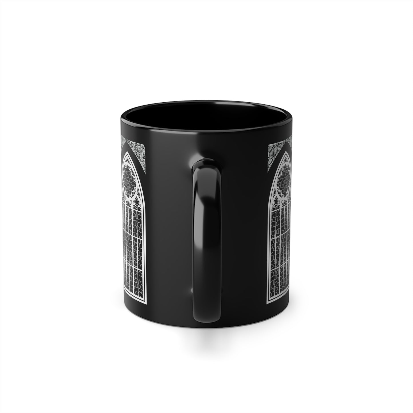 Cathedral Noir - Black Coffee Mug , Gothic Mug , 11oz, Made in EU