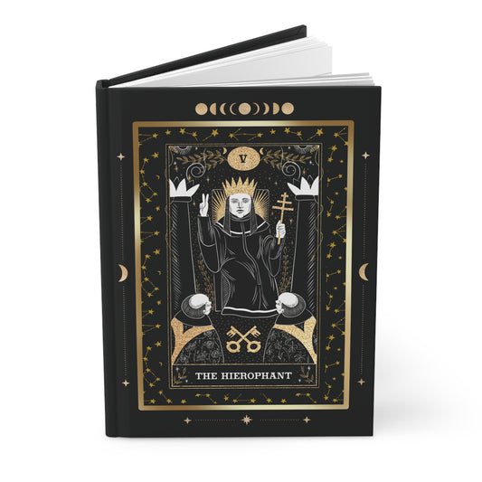 THE HIEROPHANT - Tarot Card Hardcover Journal Matte