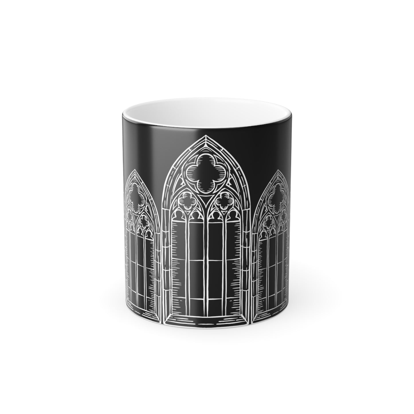 Cathedral Noir - Color Morphing Gothic Mug, 11oz