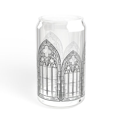 Cathedral Noir - Sipper Glass, 16oz, Gothic Glass