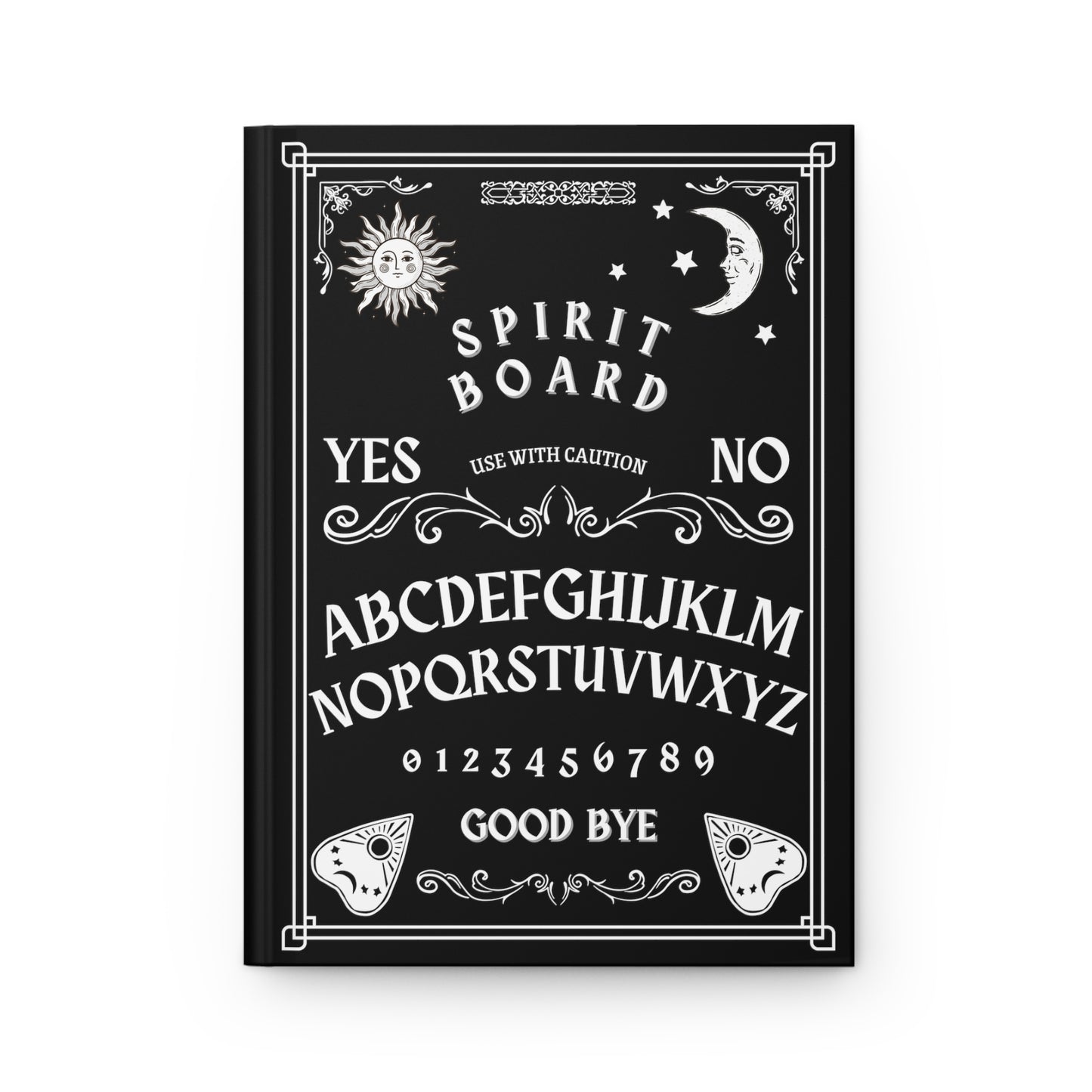 Ouija Spirit Board Hardcover Journal Matte, Gothic Notebook