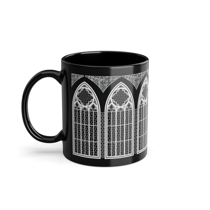 Cathedral Noir - Black Coffee Mug , Gothic Mug , 11oz, Made in EU