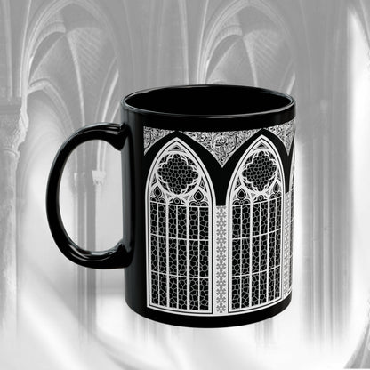 Black Cathedral Noir Mug - Gothic Mug , 11oz