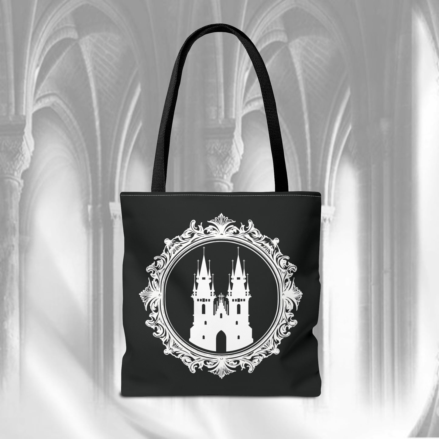 Gothic Cathedral Tote Bag, Double Side Print