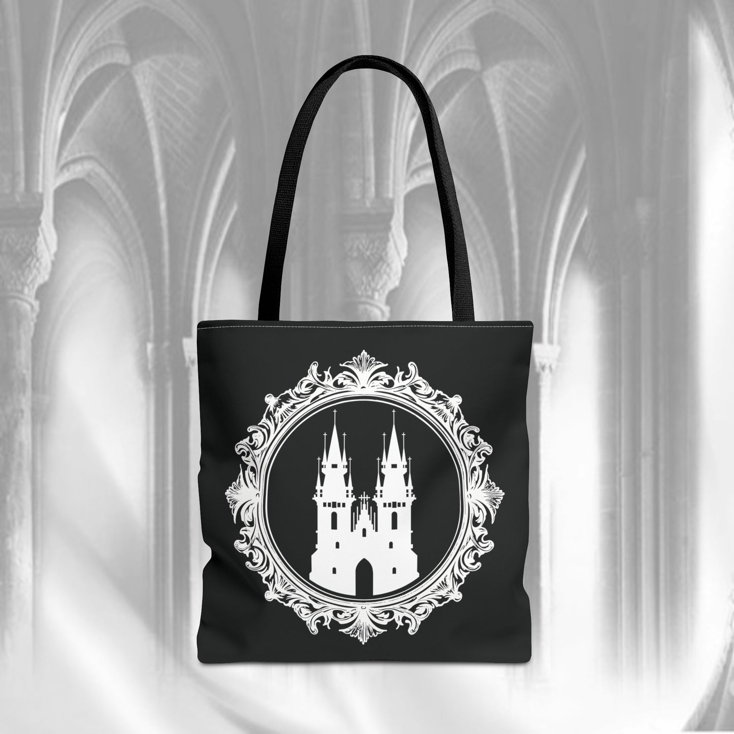 Gothic Cathedral Tote Bag, Double Side Print