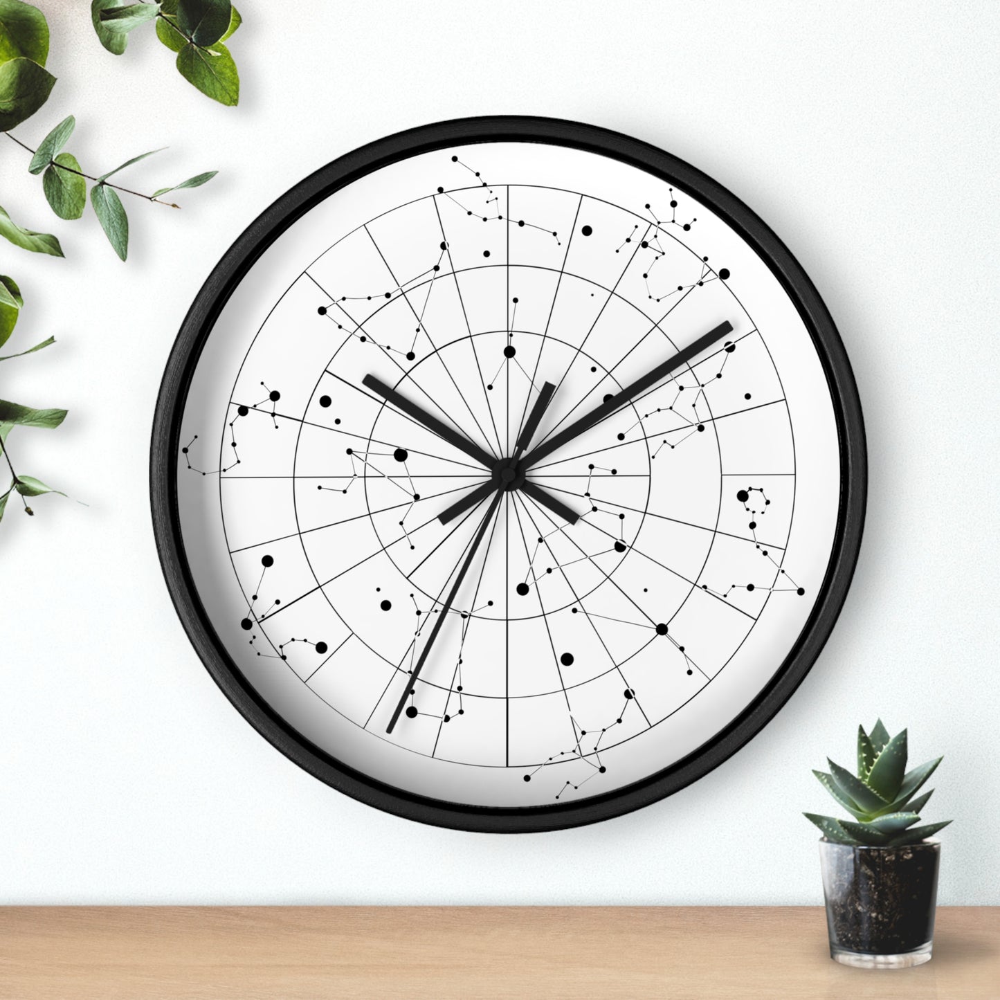 Constellation Wall Clock, Gothic Clock