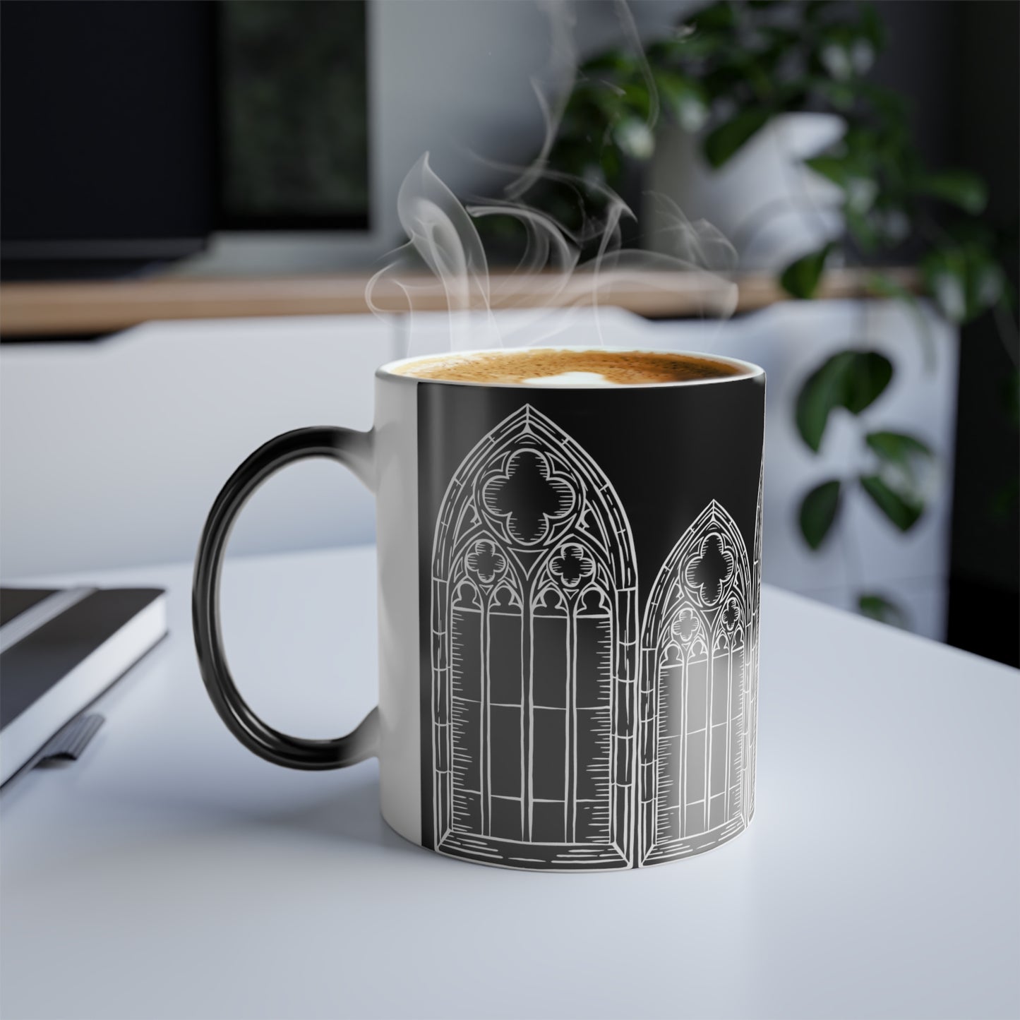 Cathedral Noir - Color Morphing Gothic Mug, 11oz