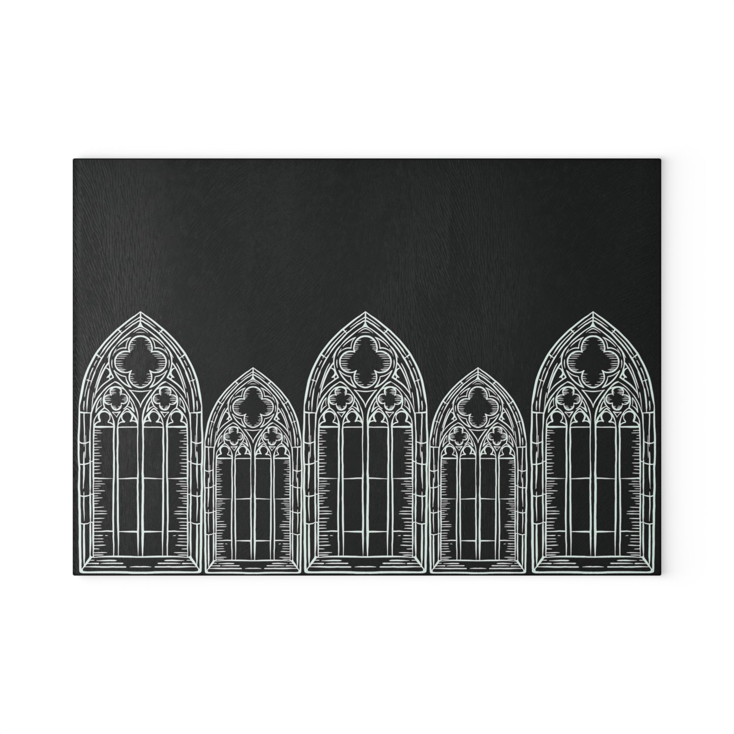 Cathedral Noir - Gothic Glass Cutting Board