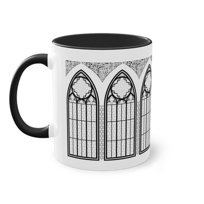 Cathedral Noir - Gothic Ceramic Coffee Mug, 11oz, Made in EU