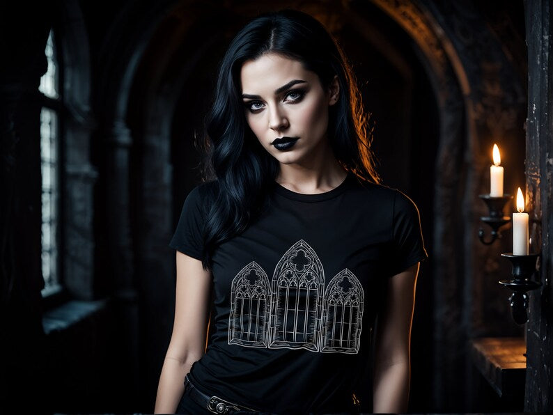 Gothic Cathedral Tshirt, One Side Print