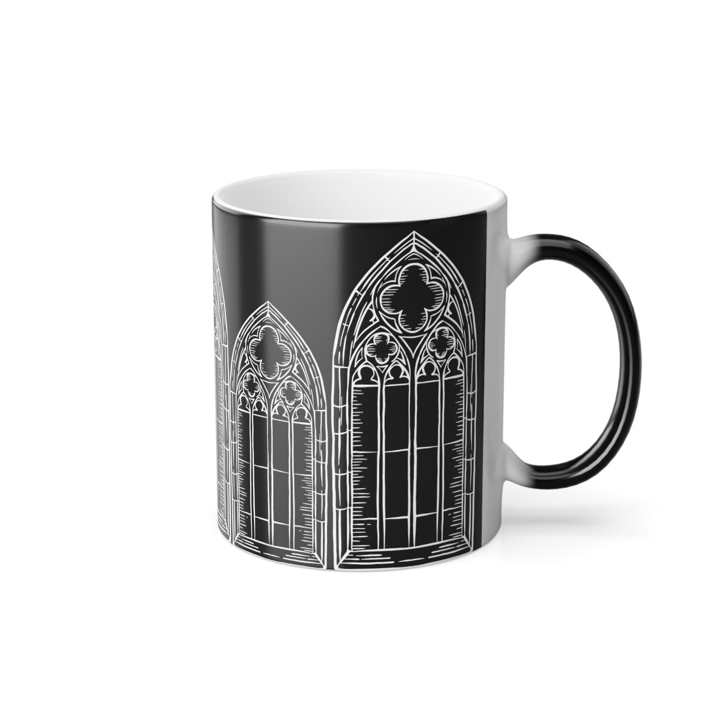 Cathedral Noir - Color Morphing Gothic Mug, 11oz