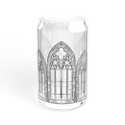 Cathedral Noir - Sipper Glass, 16oz, Gothic Glass