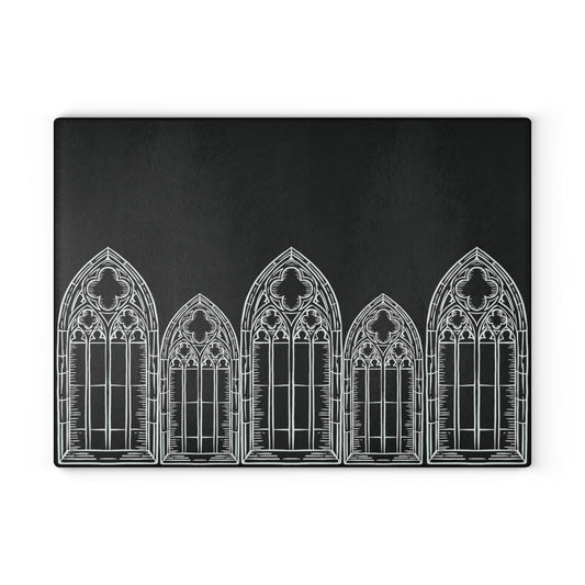 Cathedral Noir - Gothic Glass Cutting Board