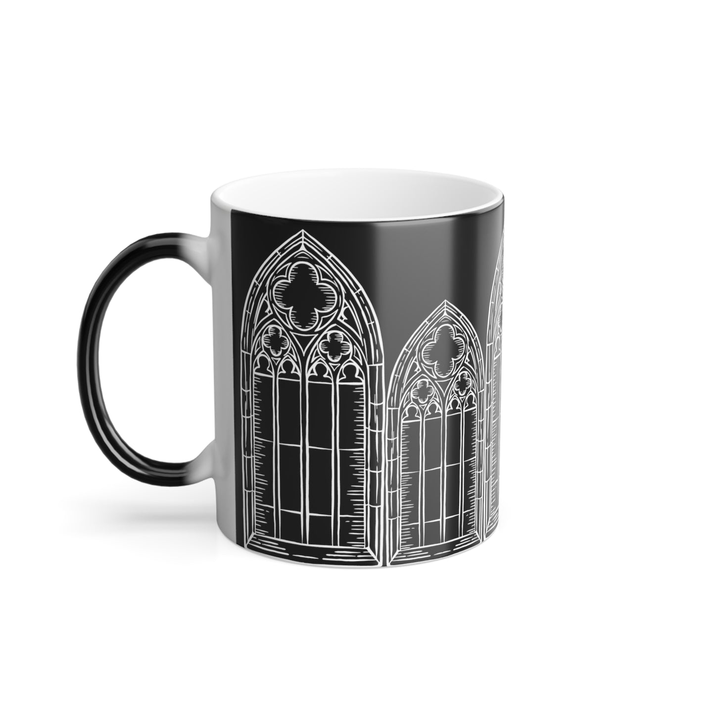 Cathedral Noir - Color Morphing Gothic Mug, 11oz