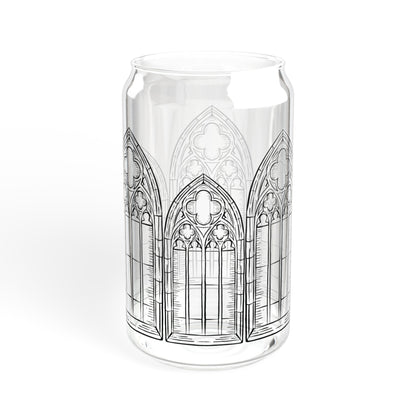 Cathedral Noir - Sipper Glass, 16oz, Gothic Glass