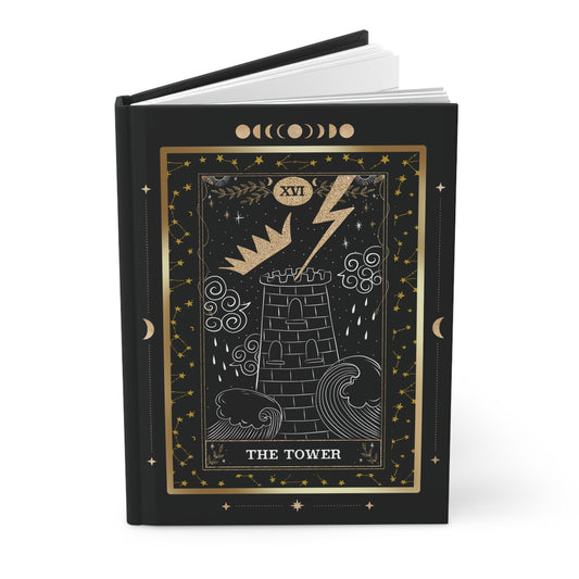 THE TOWER - Tarot Card Hardcover Journal Matte