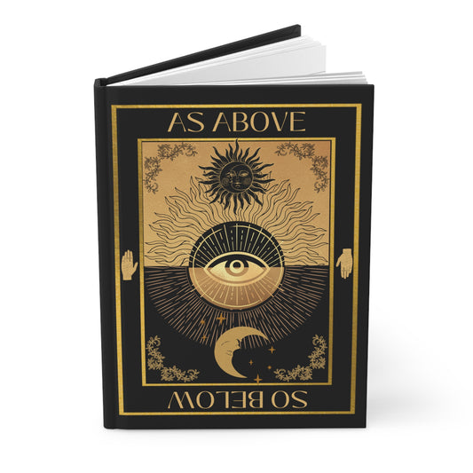 As Above So Below Journal, Occult Esoteric Notebook