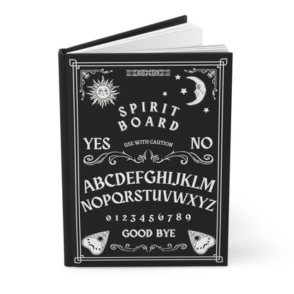 Ouija Spirit Board Hardcover Journal Matte, Gothic Notebook