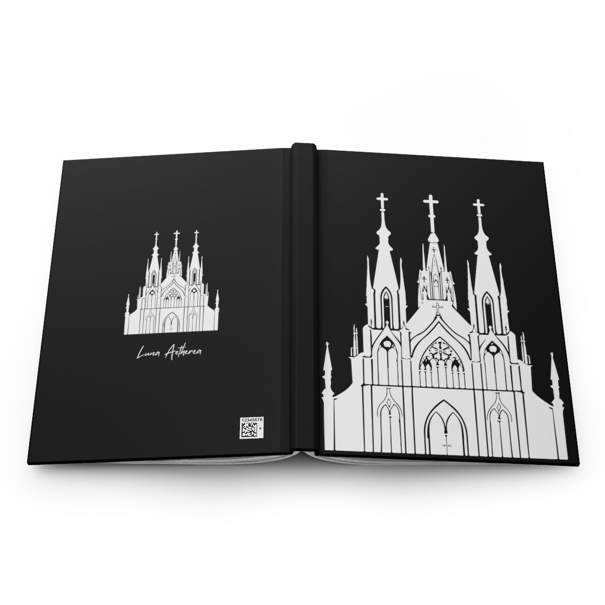 Cathedral Noir - Hardcover Journal Matte, Gothic Notebook