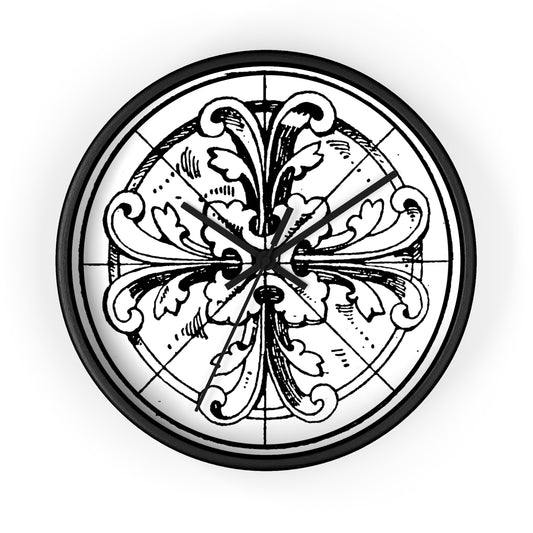 Cathedral Noir Wall Clock, Gothic Clock