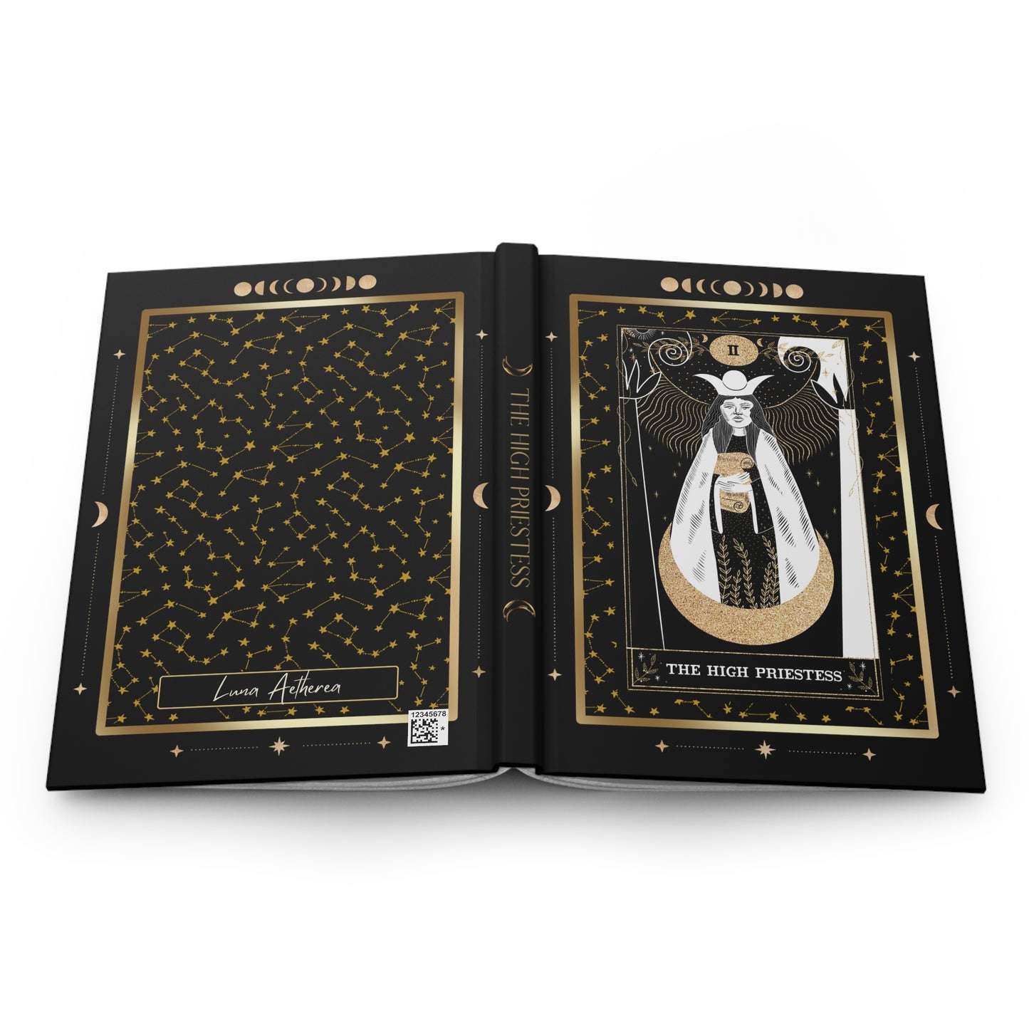 THE HIGH PRIESTESS - Tarot Card Hardcover Journal Matte