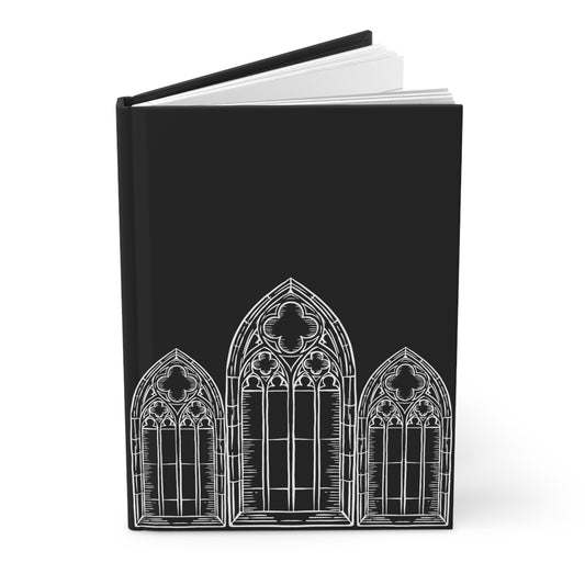 Cathedral Noir - Hardcover Journal Matte, Gothic Notebook