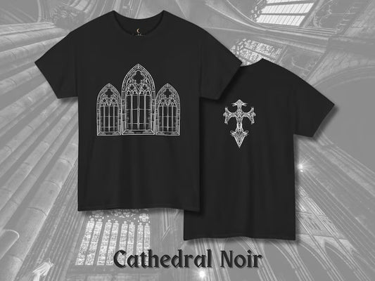 Gothic Cathedral Tshirt, Double Side Print