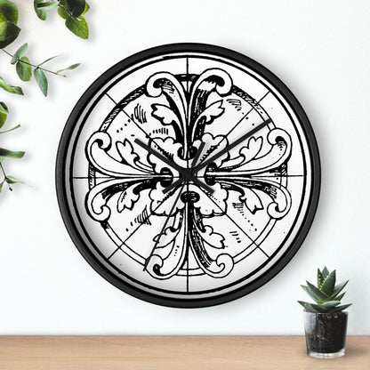 Cathedral Noir Wall Clock, Gothic Clock