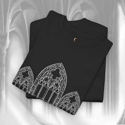 Gothic Cathedral Tshirt, Double Side Print