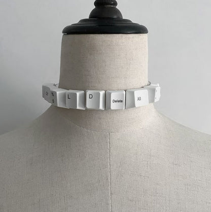 CyberGlyph - Techwear Keycap Handmade Choker