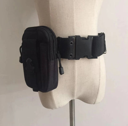 Gothic Techwear Belt Bag, Harness