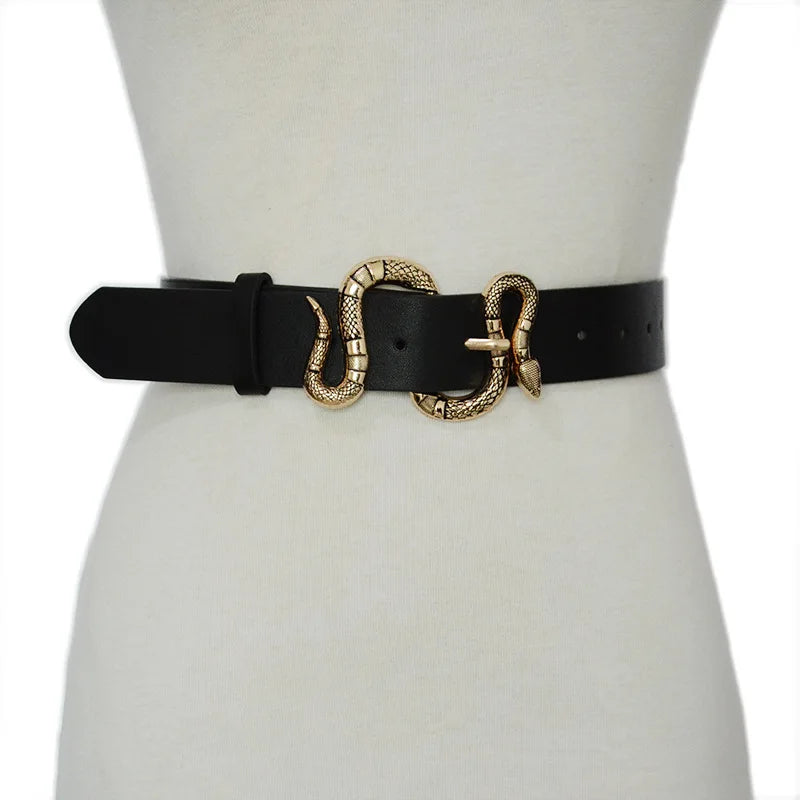 Serpentes - Gothic Snake PU Leather Belt