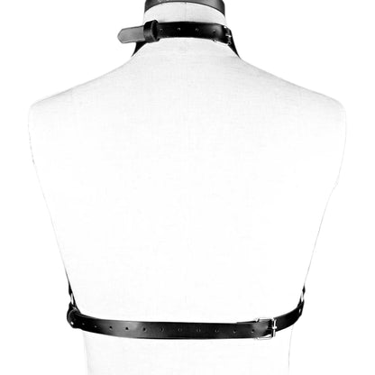 Avnas - Gothic PU Leather Layered Chains Harness Belt