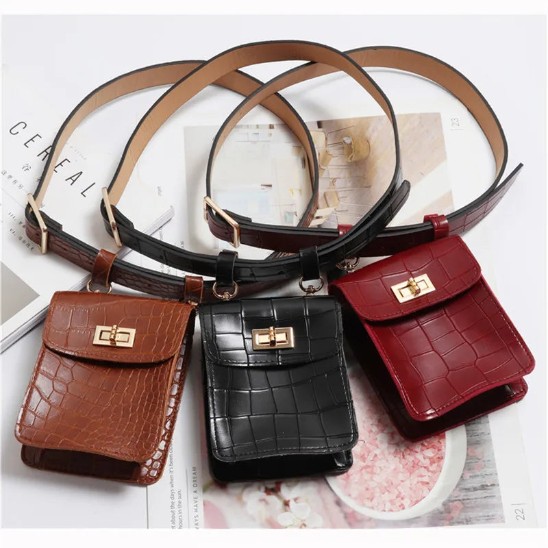 Paimon - PU Leather Belt Bag, 3 Colors