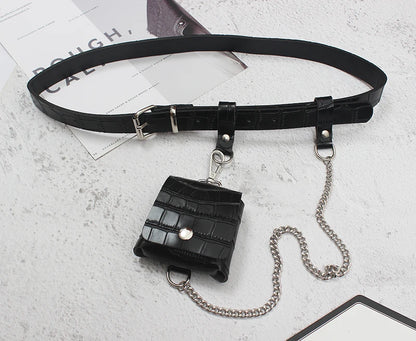 Sable - Gothic PU Leather Belt Bag