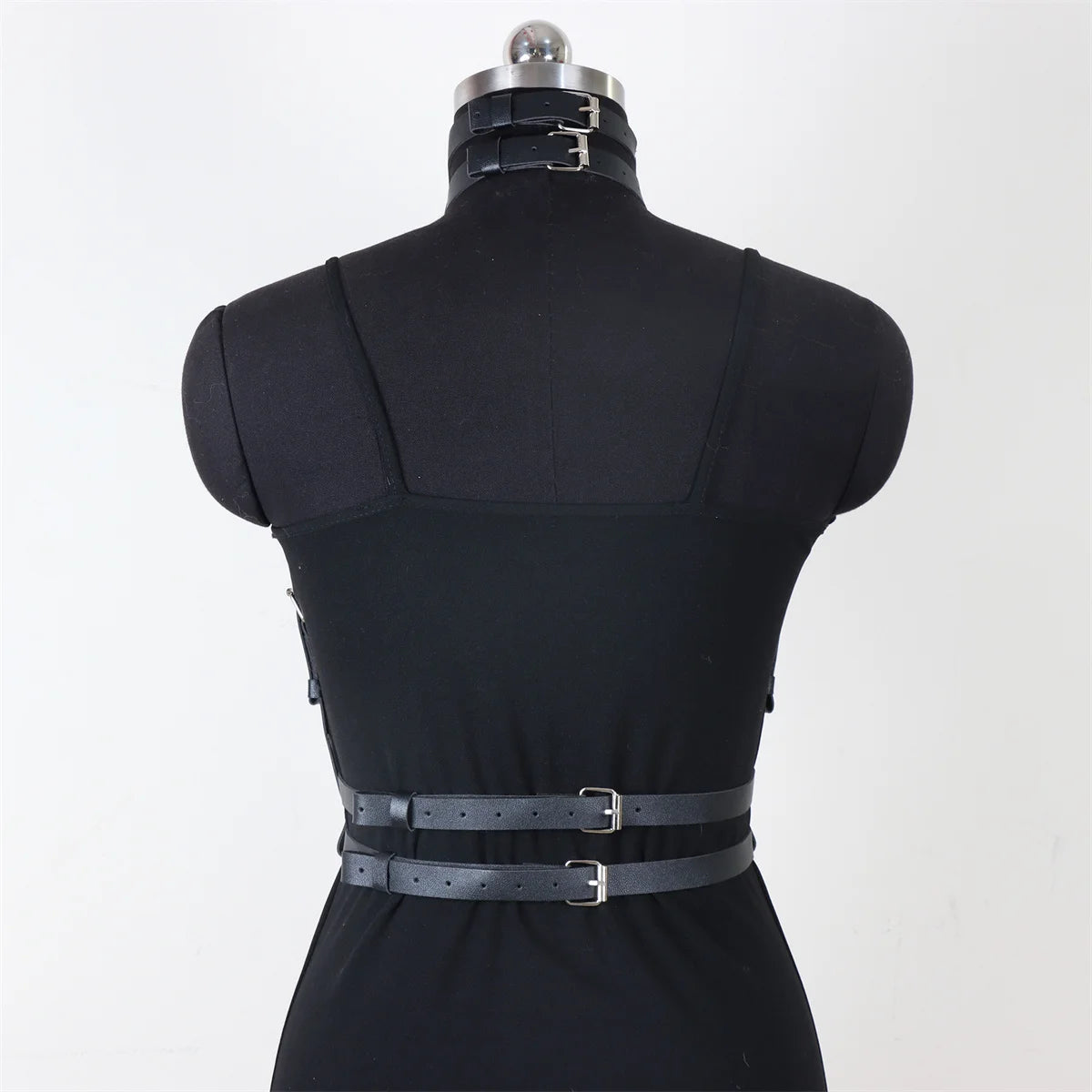 Mortis - Gothic Chest Harness, PU Leather Belt