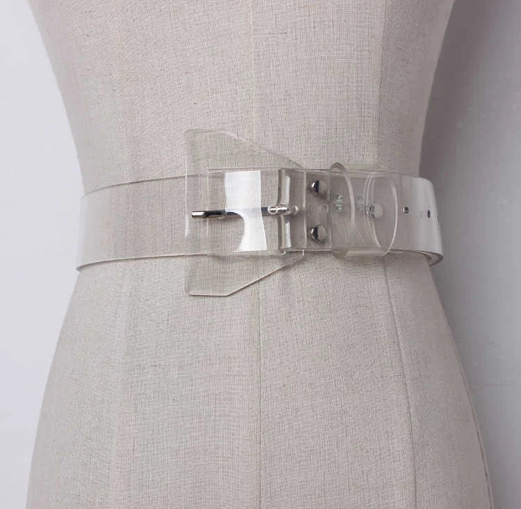 PVC Material Transparent Long Wide Belt