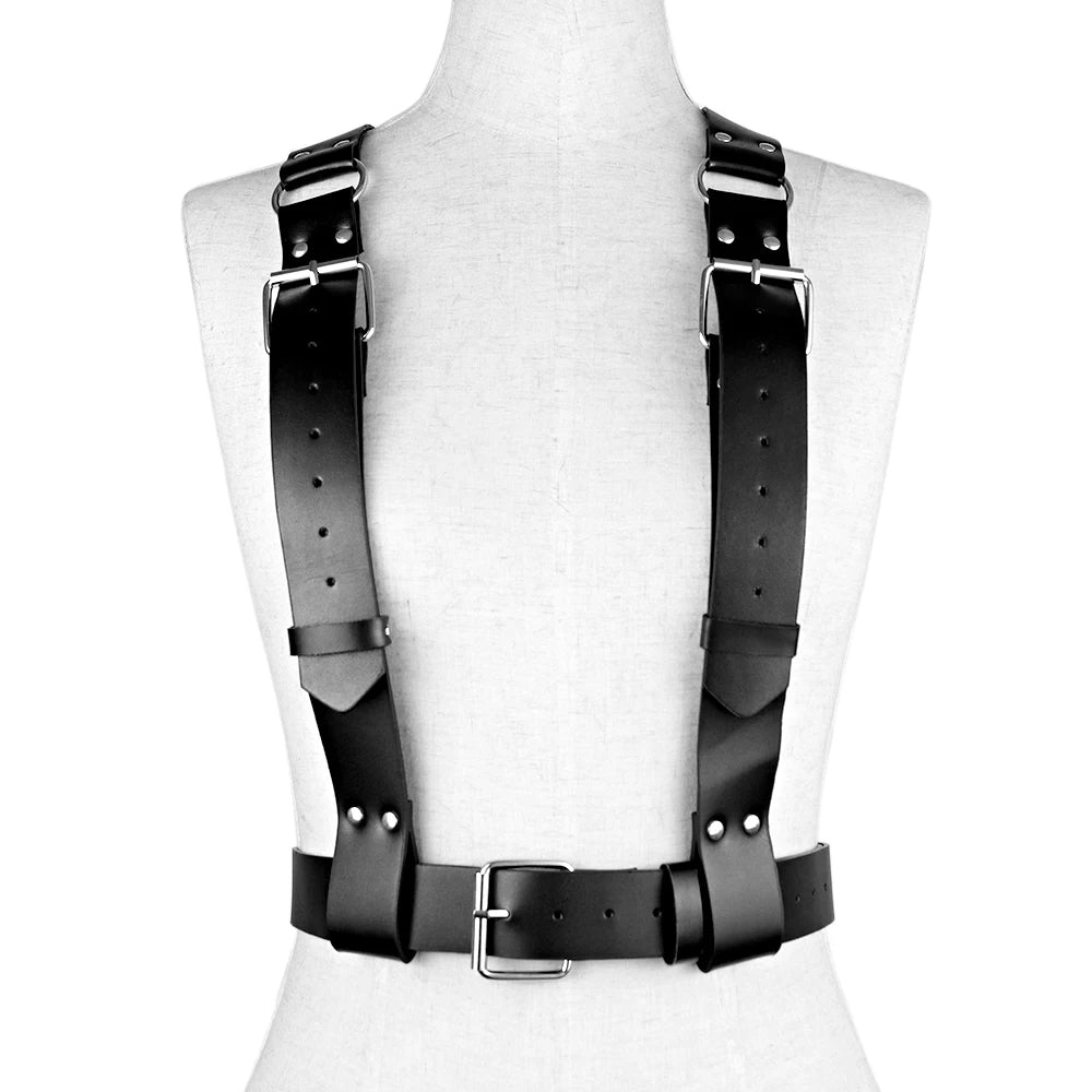 Circe - Gothic PU Leather Straps Harness Belt