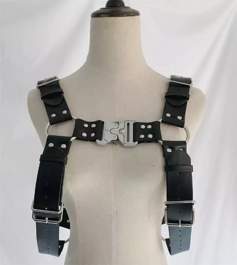 Techwear Adjustable Body Harness Handmade