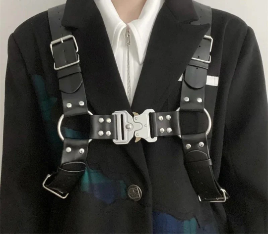 Techwear Adjustable Body Harness Handmade