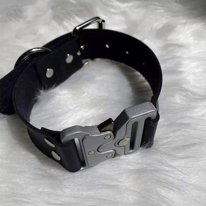 SteelShade Choker - Stainless Steel Buckle Adjustable Choker Techwear Handmade