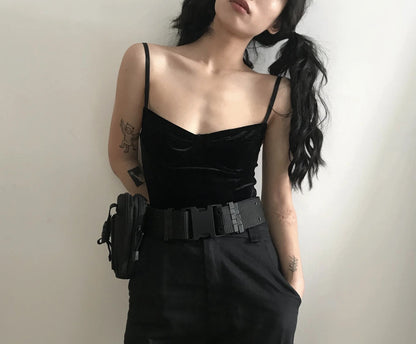 Gothic Techwear Belt Bag, Harness