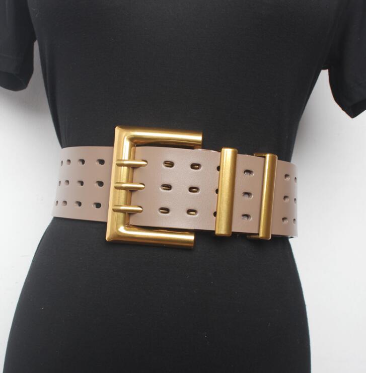 Wide Belt, Waistband, Goth, Buckle Belt, Genuine Leather